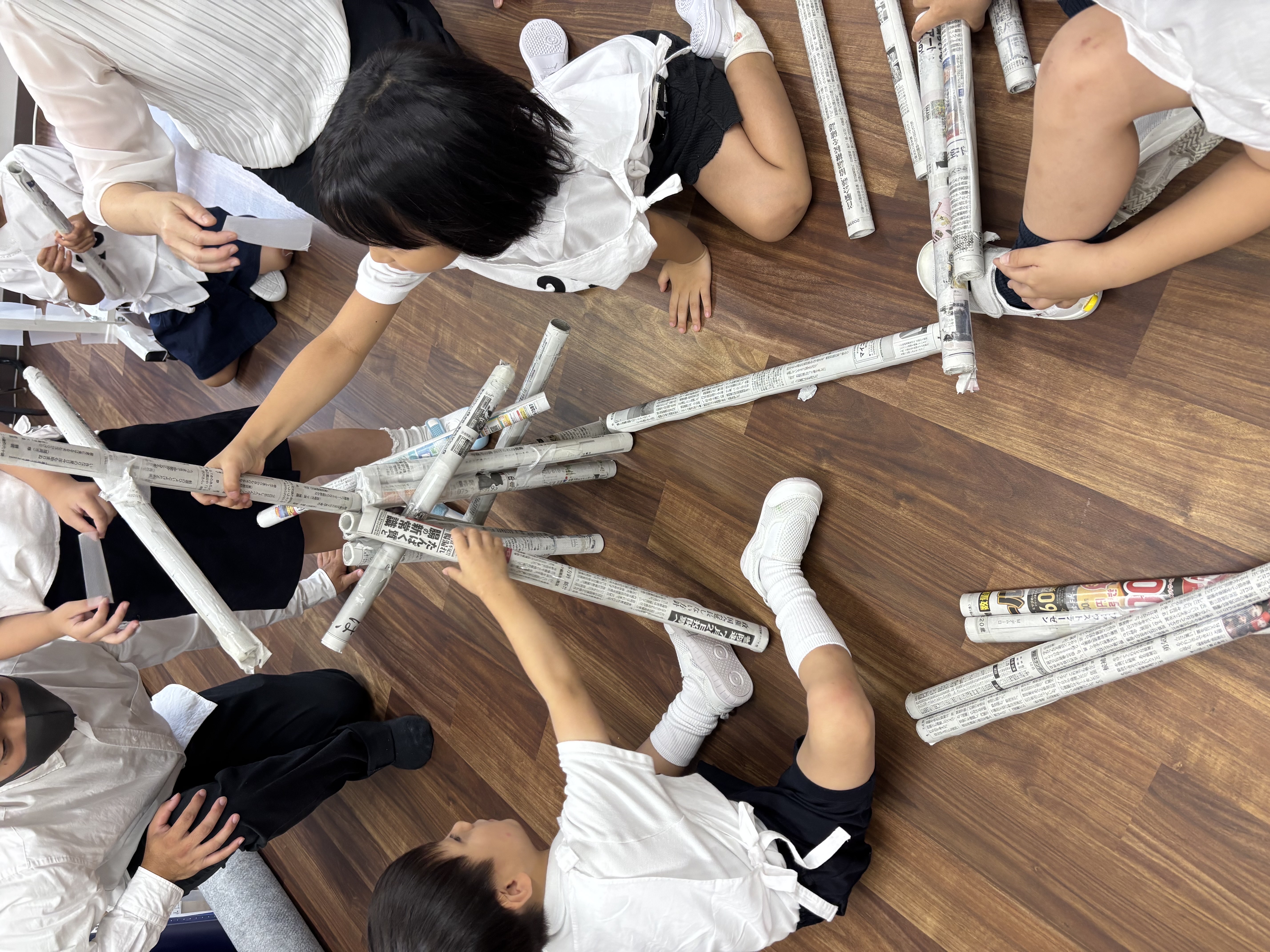 モンテッソーリ教育の教材を使ったカリキュラムのイメージ